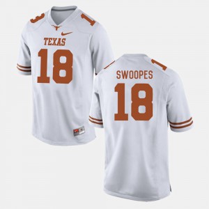 UT Tyrone Swoopes Jersey Men's Embroidery White College Football #18 668872-387