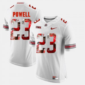 #23 For Men's Pictorial Fashion White Ohio State Tyvis Powell Jersey College 892146-723
