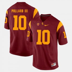 #10 Red USC Hayes Pullard III Jersey Men Pac-12 Game Embroidery 594173-443