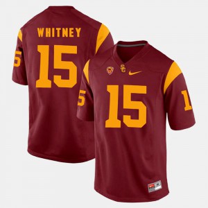 USC Isaac Whitney Jersey Pac-12 Game College #15 Red Mens 265821-983