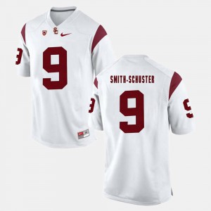 #9 Embroidery White USC Trojans JuJu Smith-Schuster Jersey Mens Pac-12 Game 720414-491