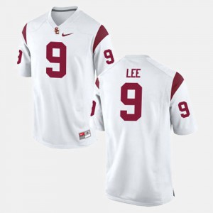 High School College Football USC Trojan Marqise Lee Jersey White #9 Youth 653007-603