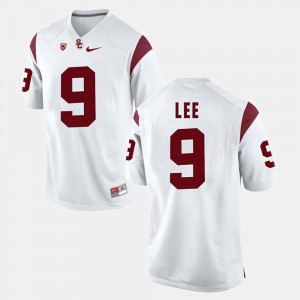 #9 College Trojans Marqise Lee Jersey White Pac-12 Game For Men 426078-937