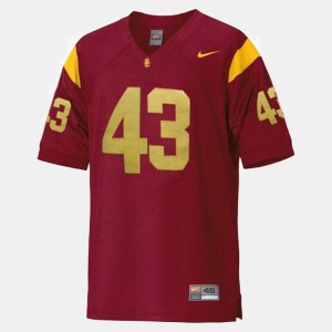 Official Red #43 USC Trojan Troy Polamalu Jersey For Kids College Football 419372-962