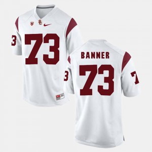 White #73 Official USC Zach Banner Jersey For Men Pac-12 Game 239848-765