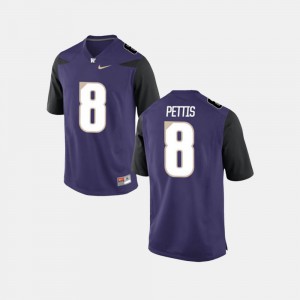 NCAA College Football UW Huskies Dante Pettis Jersey Men #8 Purple 236041-373
