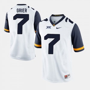 #7 WV Will Grier Jersey Alumni Football Game White Men High School 979732-374