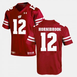 Red Alumni Football Game Wisconsin Badger Alex Hornibrook Jersey Player #12 Mens 384333-746