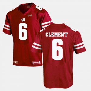 Alumni Mens Alumni Football Game Red #6 Badgers Corey Clement Jersey 394632-232