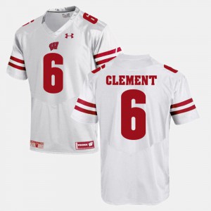 Badgers Corey Clement Jersey #6 Official White Mens Alumni Football Game 754258-301