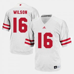 College UW Russell Wilson Jersey #16 White For Men's College Football 980984-255