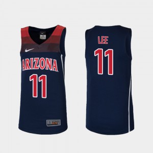University of Arizona Ira Lee Jersey #11 High School Navy College Basketball Youth Replica 446321-612