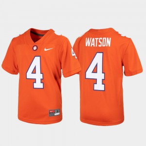 Clemson National Championship Deshaun Watson Jersey Orange Alumni Football Game NCAA For Kids #4 694286-916