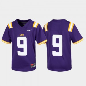 #9 Stitched LSU Jersey Purple Untouchable Football Youth(Kids) 535263-514