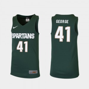 Green Replica #41 College Michigan State Spartans Conner George Jersey Kids College Basketball 192333-761