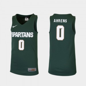 College Basketball Replica Green Spartans Kyle Ahrens Jersey University #0 Youth 825819-305