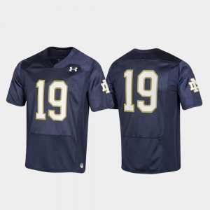 #19 Replica Player Navy Notre Dame Jersey Youth 690104-205