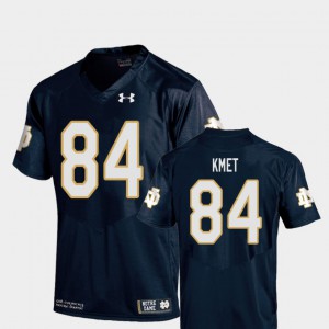 Irish Cole Kmet Jersey Embroidery College Football Replica #84 Navy For Kids 430828-968