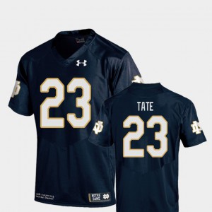University of Notre Dame Golden Tate Jersey NCAA For Kids College Football Replica #23 Navy 843763-587
