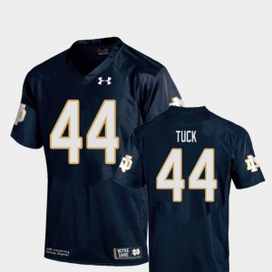 College Football College #44 University of Notre Dame Justin Tuck Jersey Navy Kids Replica 517295-541