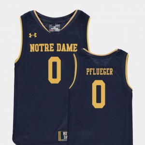 University of Notre Dame Rex Pflueger Jersey #0 Official Replica College Basketball Special Games Youth(Kids) Navy 197296-365