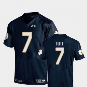 Replica Navy Kids College Football Embroidery #7 ND Stephon Tuitt Jersey 147720-216