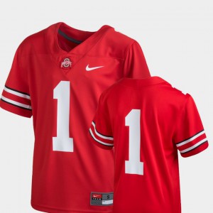 Scarlet #1 For Kids Team Replica College Ohio State Jersey College Football 987086-596