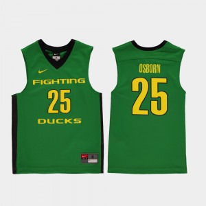 Stitched Youth Ducks Luke Osborn Jersey Replica College Basketball #25 Green 486339-643