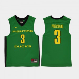 University Replica Oregon Duck Payton Pritchard Jersey For Kids College Basketball #3 Green 991651-870