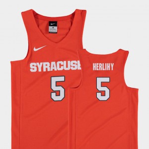 Orange Patrick Herlihy Jersey Youth(Kids) #5 Replica Orange College Basketball College 511255-565