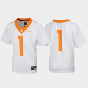 #1 UT Jersey Untouchable White Youth Football Player 752527-833