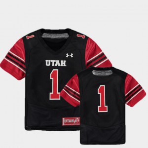College Football Player Black Youth Utes Jersey Finished Replica #1 333938-719